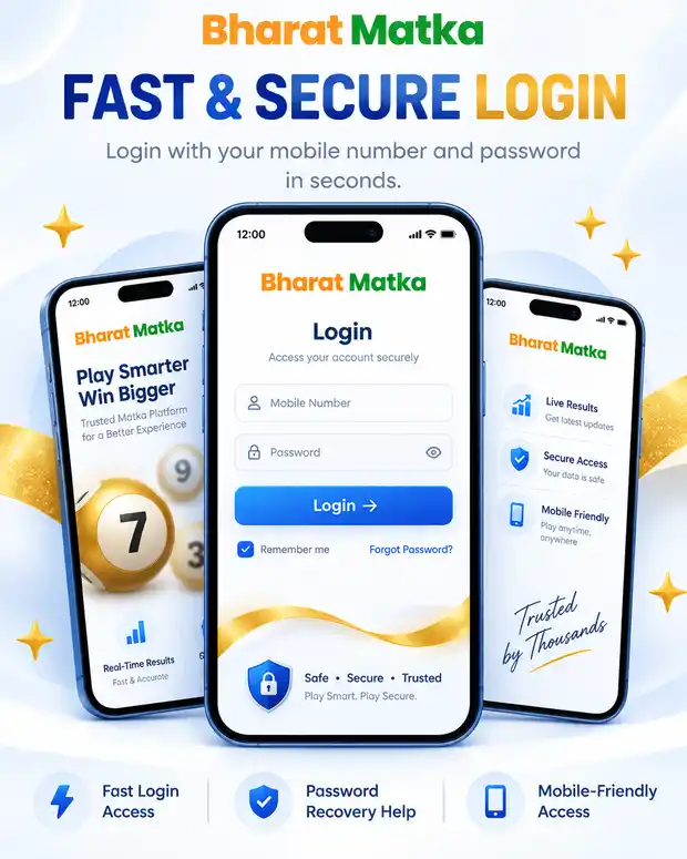 BharatMatka secure login mobile preview